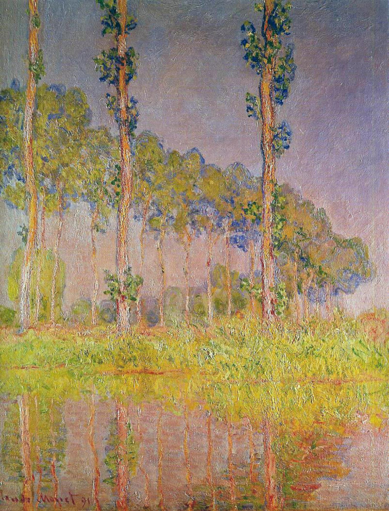 Three Trees in Spring Claude Monet W1304 Private Collection